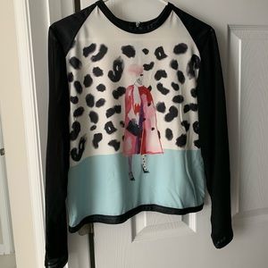 Zara Sheer Long Sleeve top, brand new